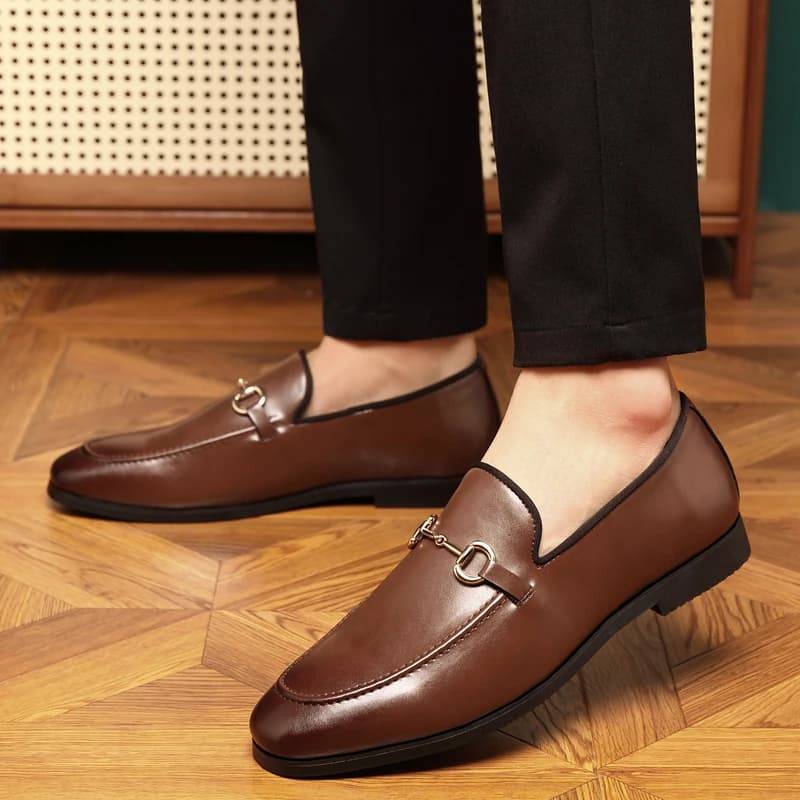 Scarpe formali moda uomo Nero Marrone PU Leggero e confortevole Scarpe da ufficio Lefu Scarpe sociali da uomo Scarpe da uomo