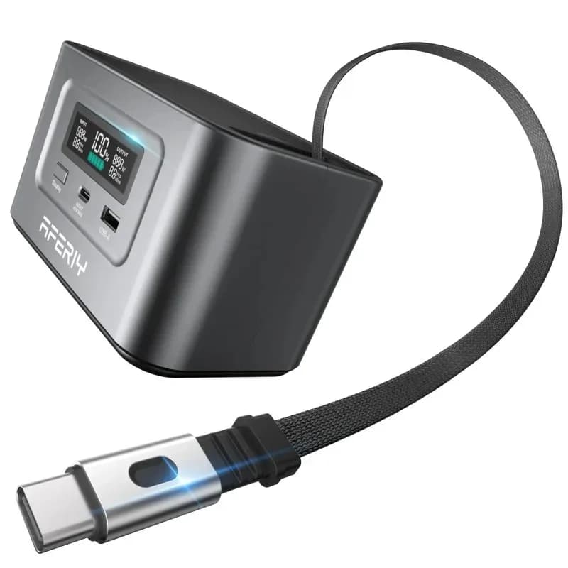 Stazione di Alimentazione Portatile da 100W, Generatore Solare, Stazione di Ricarica con Pannello Solare Portatile