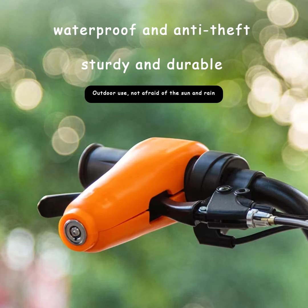 Handlebar Lock Modified for Motorcycle, Helmet Lock, Handlebar Lock in Aluminium Alloy for Electric Vehicles and Cross Motorcycles