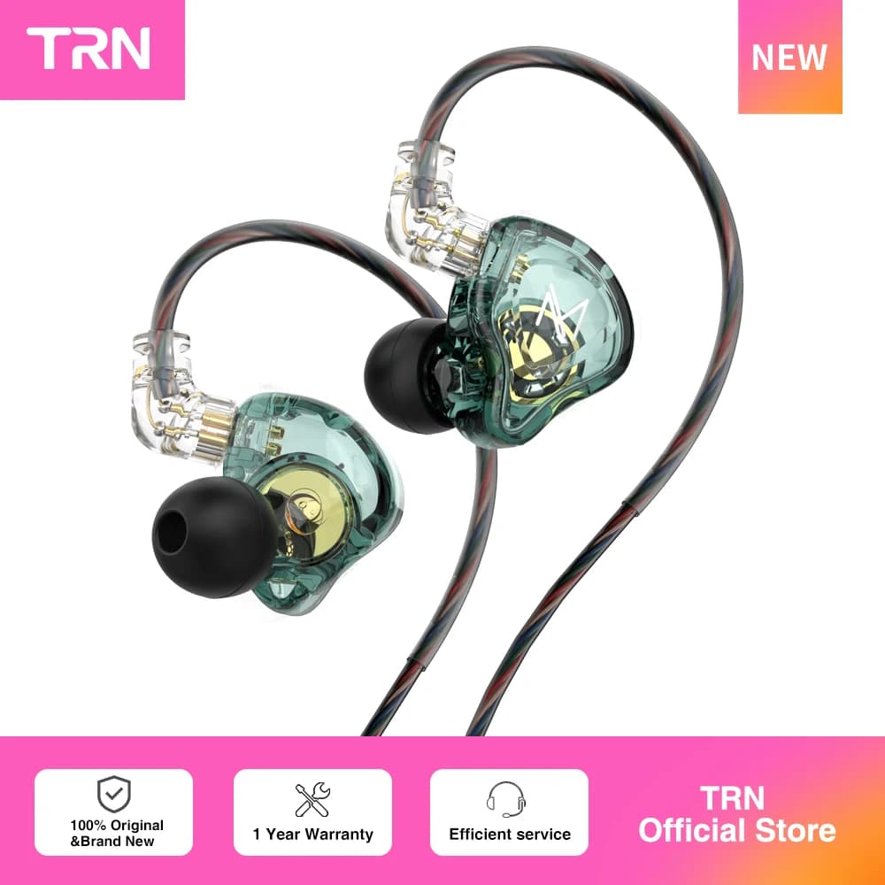 TRN MT1 In Ear auricolare Dynamic DJ Monitor IEM Earbud HIFI Sport cuffie con cancellazione del rumore TRN ST5 Kirin MT4 MT3 per