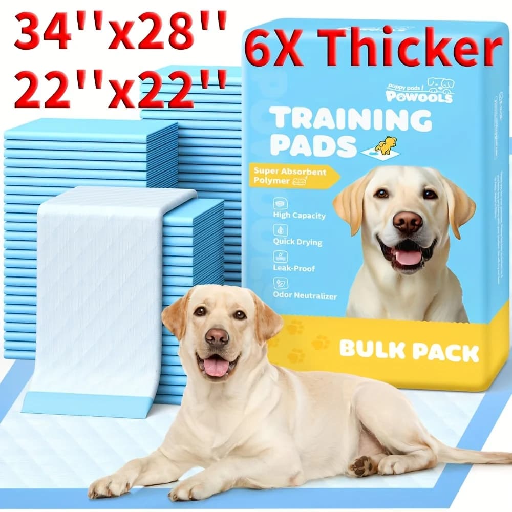 Tappetini igienici super assorbenti a 6 strati per cani, 34" X 28"/22" X 22", a prova di perdite, con controllo degli odori, usa e getta per l'addestramento al vasino, incidenti con cani, cuccioli, gatti, Natale, accessori e forniture per cani, forniture e accessori per cuccioli, articoli per cani