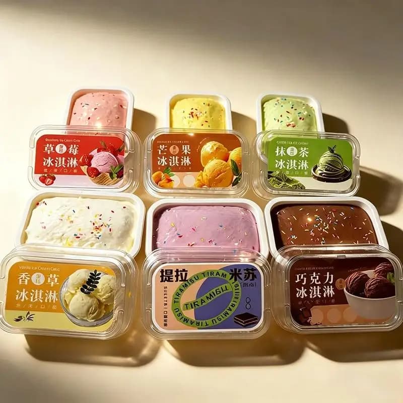 New-1Pcs Slow Rising Stress Relief Sensory Fidget Toy Simulated Ice Cream Cake Gifts For Kids Adults