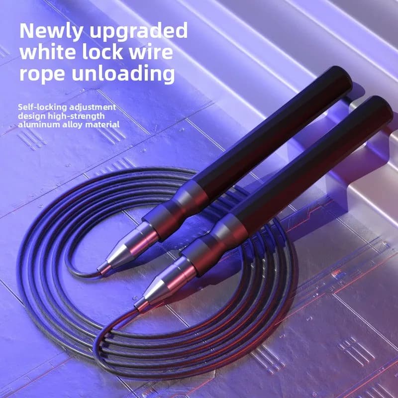Aluminum Alloy Selflocking Racing Steel Wire Professional for Training Lightweight Jump Ropes Portable Fitness Equipment