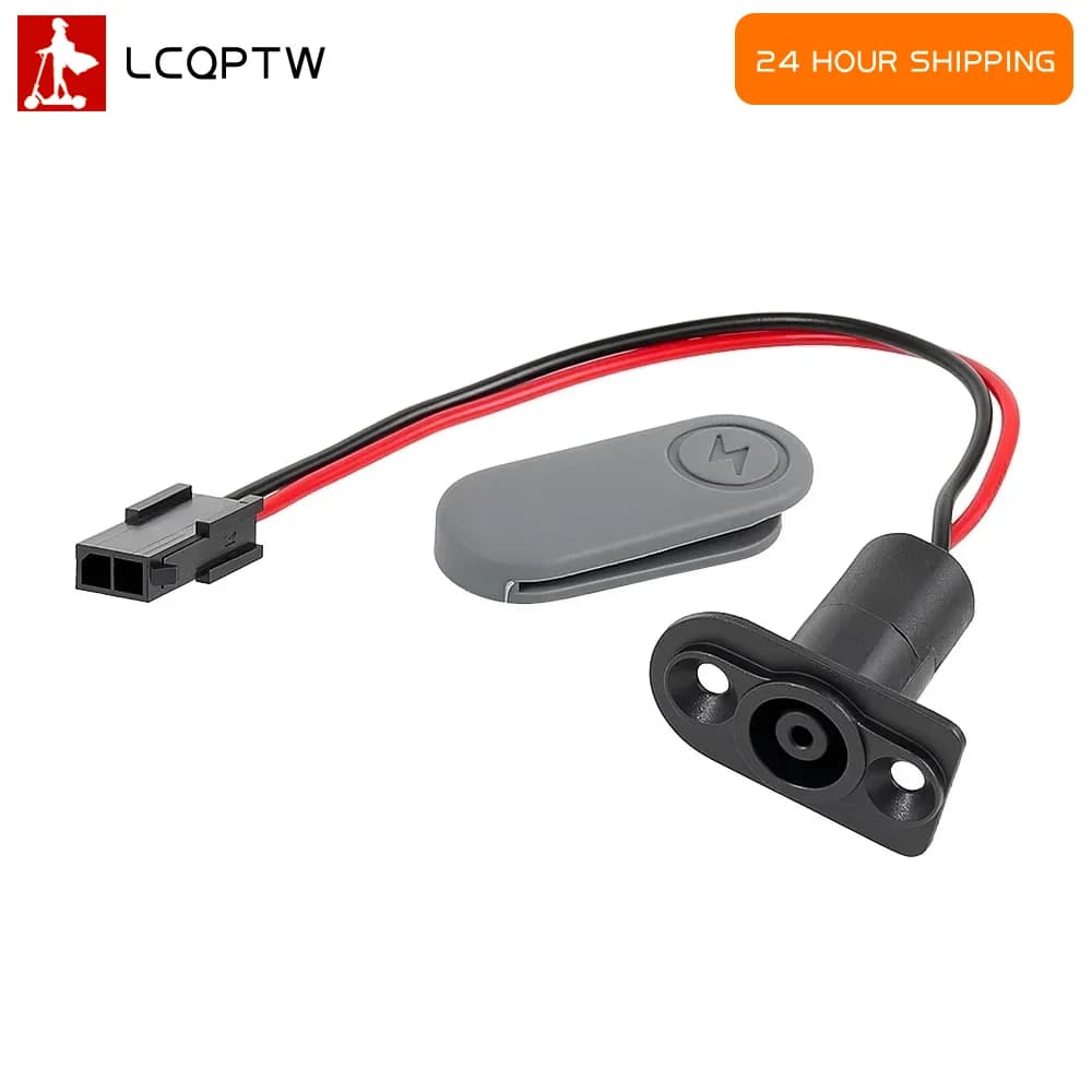 For Xiaomi 6 Lite Charging Socket with Waterproof Silicone Cover Electric Scooter Power Interface Charging Port Replacement Part