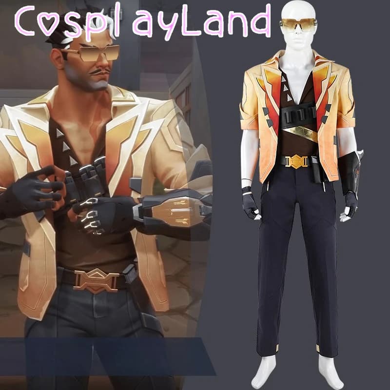 Gioco Valorant Tejo Costume Cosplay Uomo Tuta Natale Halloween Tejo Costumi Comic Con Cosplay Outfit Gioca a Ruolo Vestiti