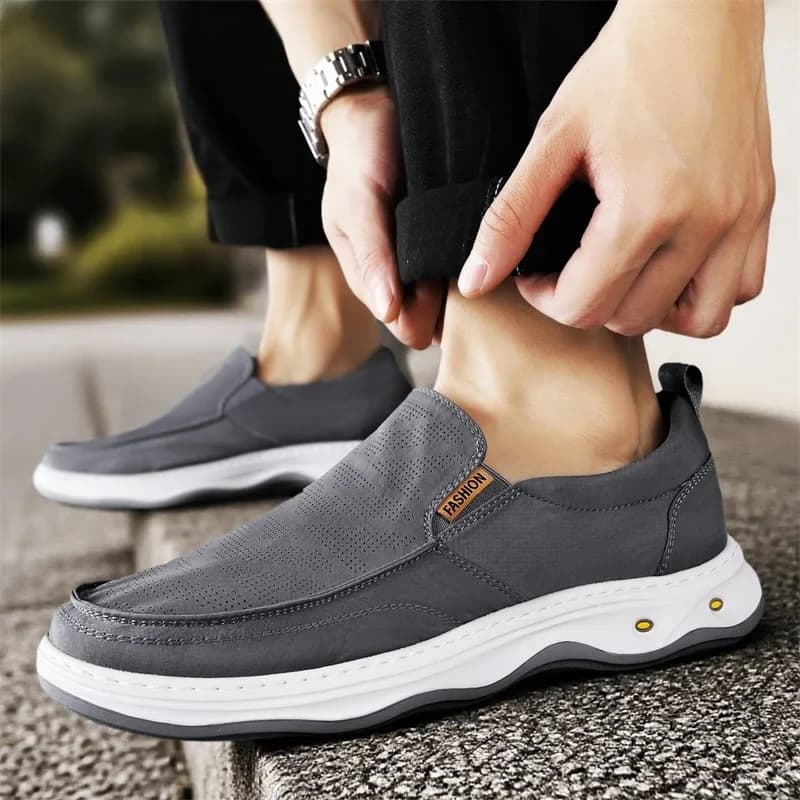 Handmade Breathable Man Flat Loafer Size 39-44 Men's Walking Shoes Lightweight Male Driving Casual Sneakers Outdoor Footwear