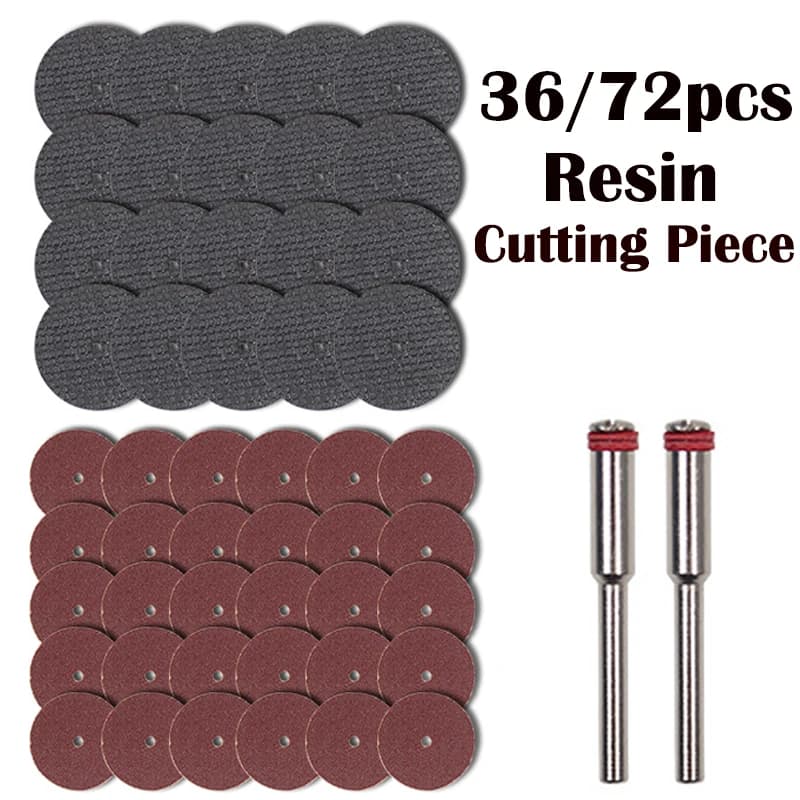 1/36/72PCS Accessori per mulini elettrici Mini lama da taglio in resina Utensile rotante Utensili da taglio per legno in metallo elettrico Utensili per molatura
