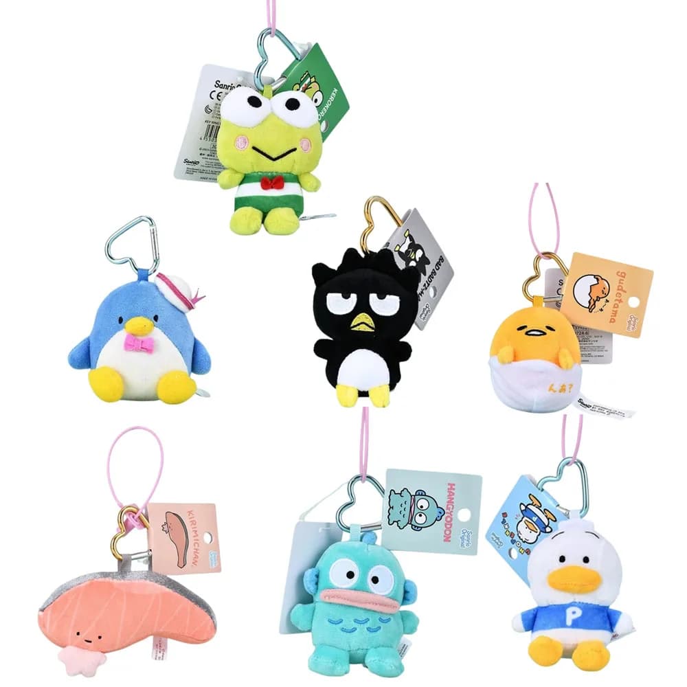 Kawaii Sanrios Gudetama Sam Gudetama Ahiru no Pekkle Peluche Portachiavi Hangyodon Portachiavi My Melody Farcito Zaino Ciondolo