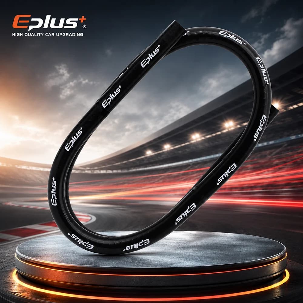 Tubo Flessibile Universale in Silicone a 4 Strati, Adattatore Dritto 1 Metro, Tubo in Gel di Silice per Motori Auto ad Alta Temperatura, Nero