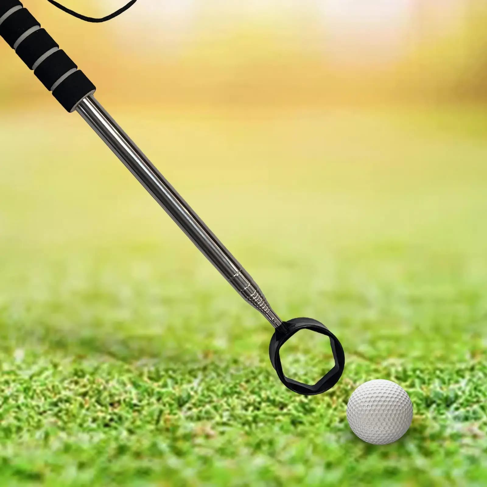 Dispositivo portatile per il recupero delle palline da golf, strumento telescopico in acciaio inossidabile, supporto per palline da golf, accessori per lo sport del golf
