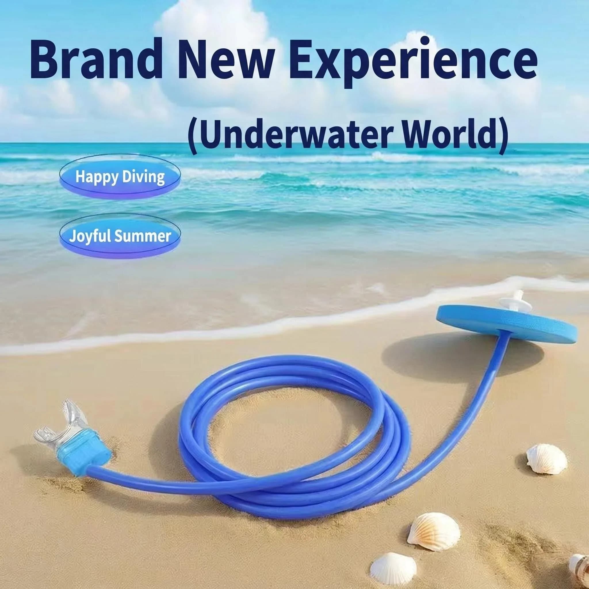 1PC Respiratore Completamente Asciutto 1M 2M Attrezzatura Subacquea Tubo di Respirazione per Immersione per Adulti Uomini Donne Snorkel Trainer