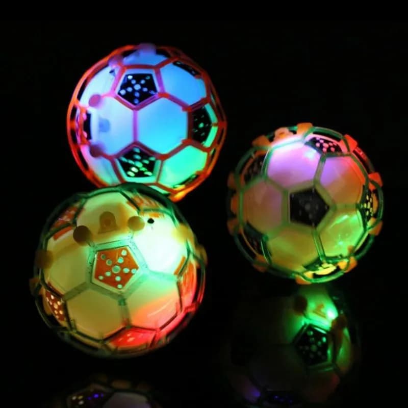 Kids Funny Toys Emitting Light Balloon Electric Balloon With String Musical Jumping Ball Glitter Ball Bouncy Gifts Kids Toy