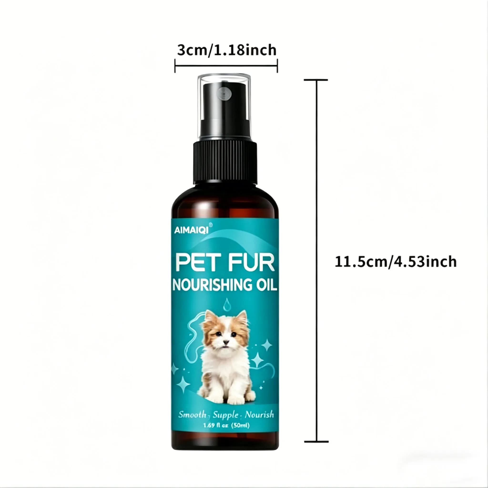 Pet Hair Smooth Nourishing Oil - Eliminate Tangles & Frizz, Leave Fur Silky, Shiny and Easy to Groom