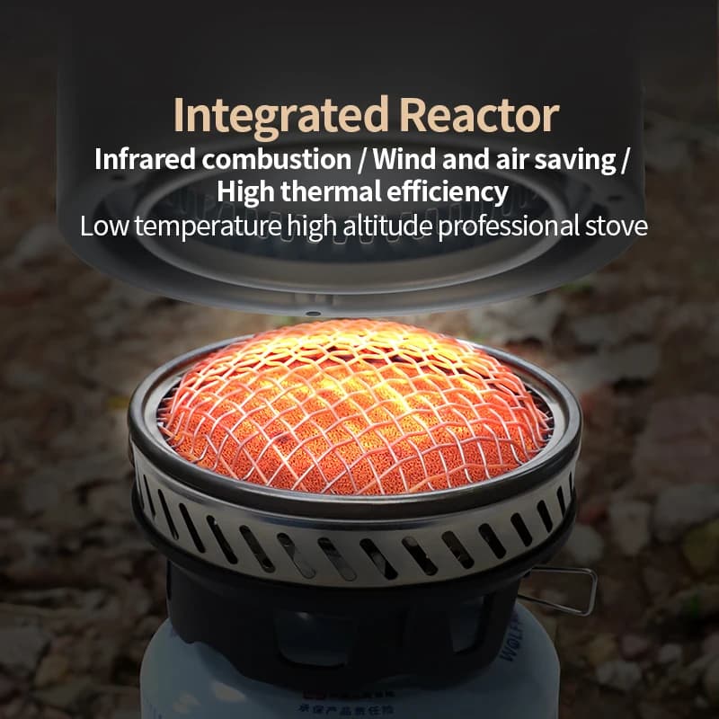 BRS-TS20 Reactor Head Outdoor Heat Collection Pot For Heating Windproof Camping And Multi-purpose Water Boiling Tools