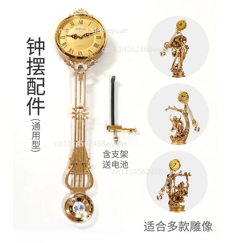Quartz Clock Movement & Pendulum Ornament – Floor Clock Parts for European Living Room Decoration & Repair