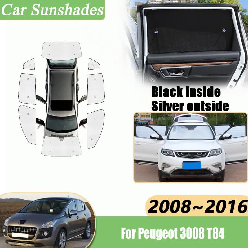 Parasole per Peugeot 3008 T84 Accessori 2008-2016 Tendina Parasole per Parabrezza Auto Isolamento Termico Protezione Anti-UV