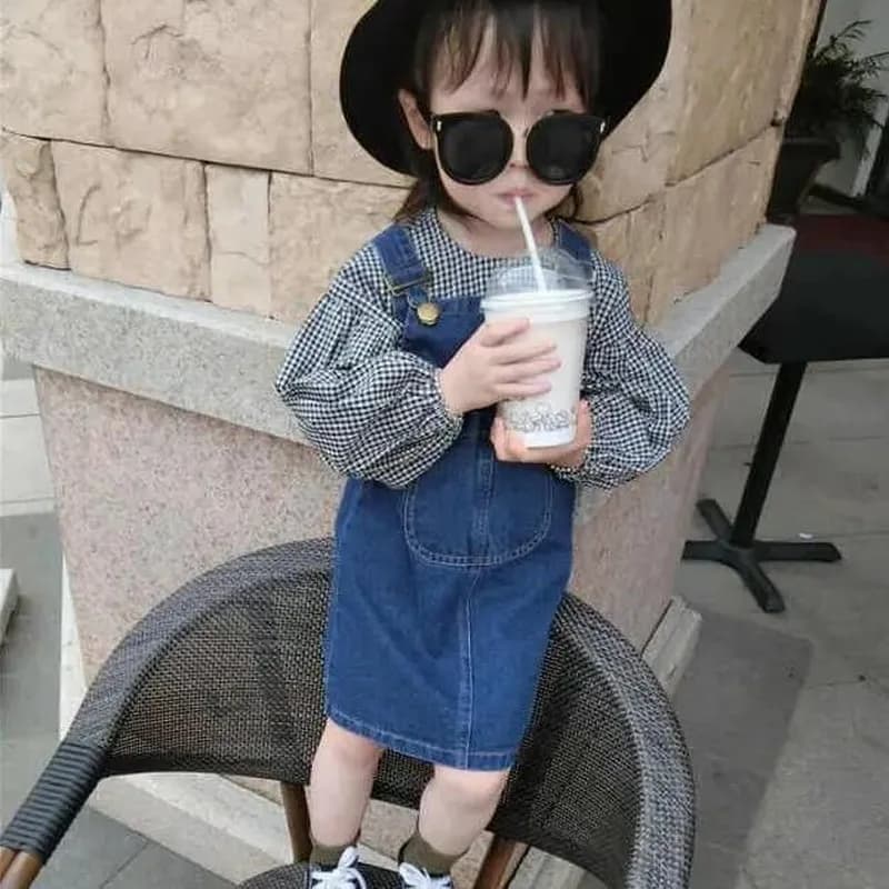 Bambini neonate salopette Jeans cinturino gonna bambino neonate Denim Dress pantaloni bambini indossa 2-8 anni