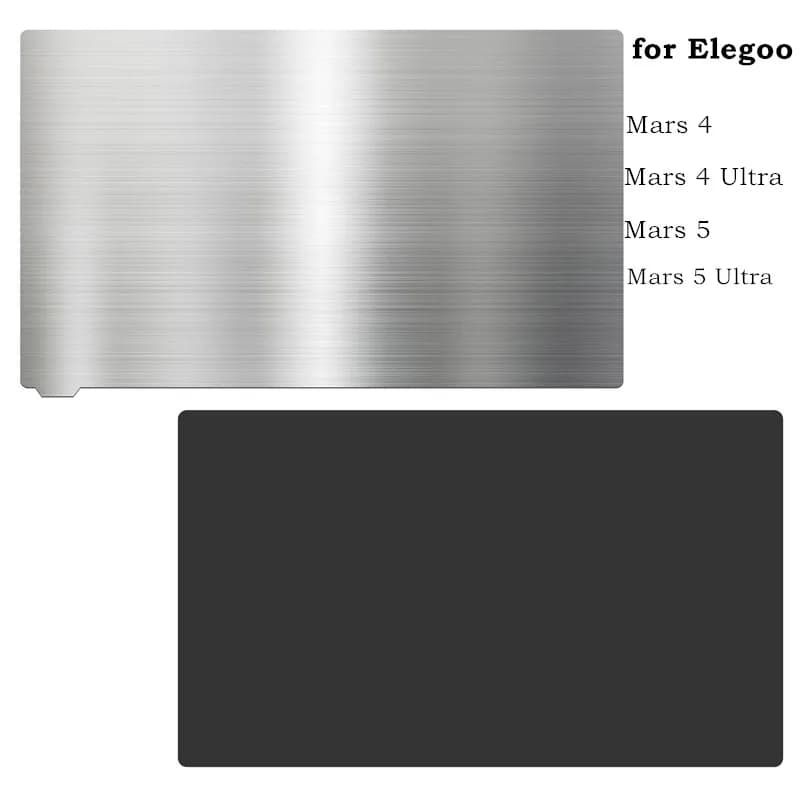 Piastra di Costruzione Mars 5 Flex 160x96mm in Acciaio Flessibile e Base Magnetica per Stampante 3D a Resina Elegoo Mars 5 Ultra, Mars 4