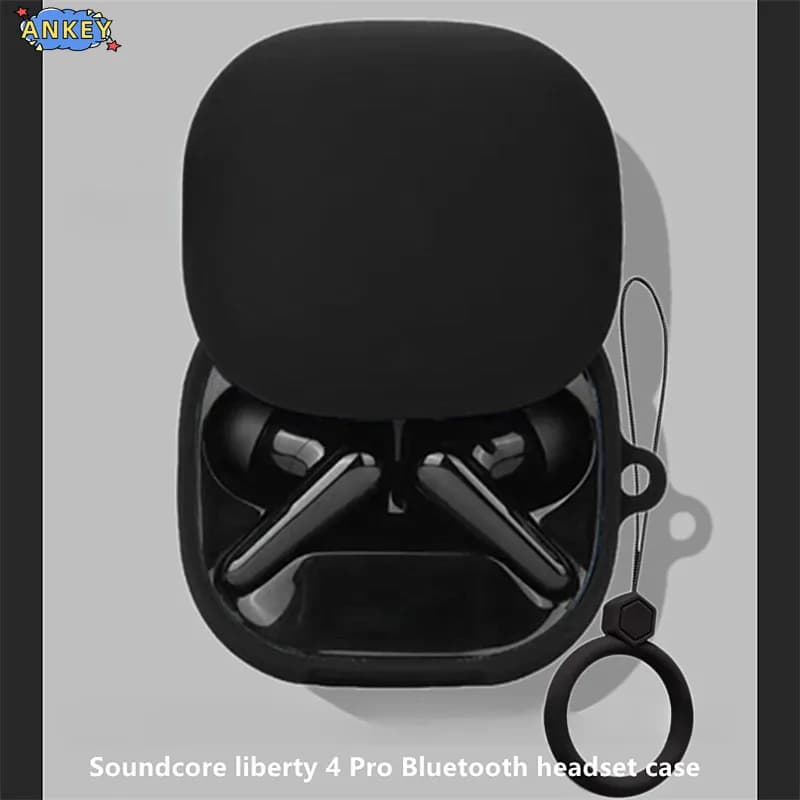 Custodia per Anker Soundcore Liberty 4 Pro Custodia protettiva Anti-caduta Morbida Liberty4pro Auricolari Bluetooth senza fili in silicone Trasporto