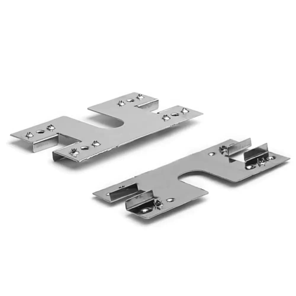 100PCS 304 Stainless Steel Solar Panel Grounding Clip Corrosion Resistant High Temperature Resistant Solar Panel Spacer