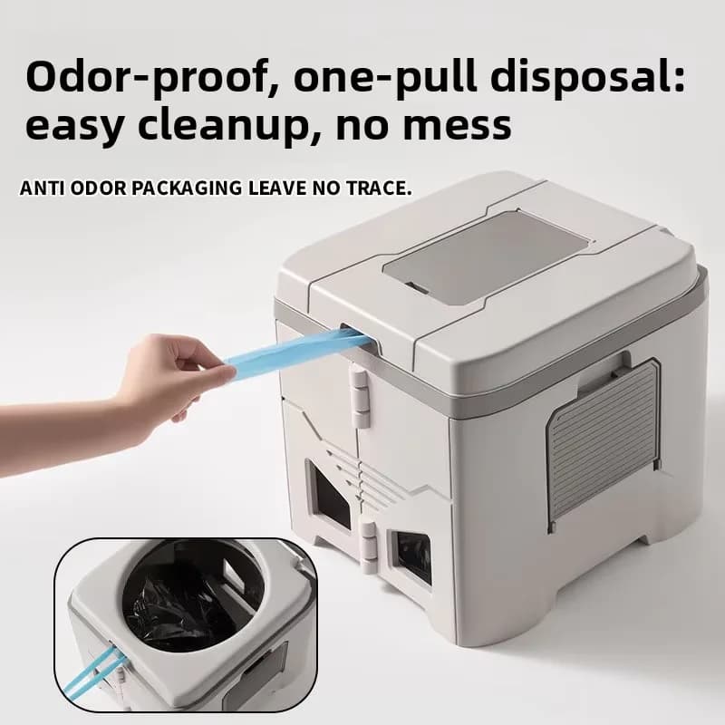 Nuovo WC Portatile Pieghevole per Auto e Campeggio, Resistente agli Odori, Comoda Mobile per Esterni, Toilette di Emergenza per Adulti e Bambini