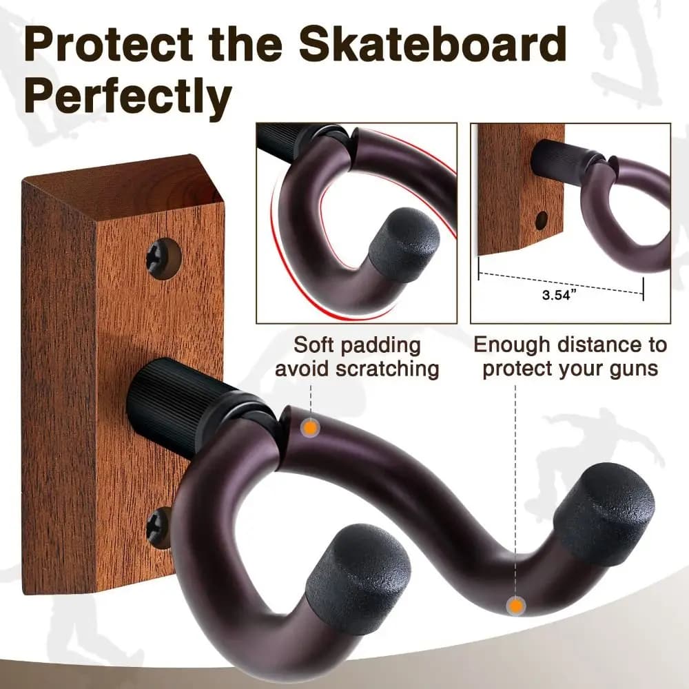 Violin Bass Guitar Ukule Black Guitar Instrument Accessories Guitar Hook Anti-slip Support Wall Mount