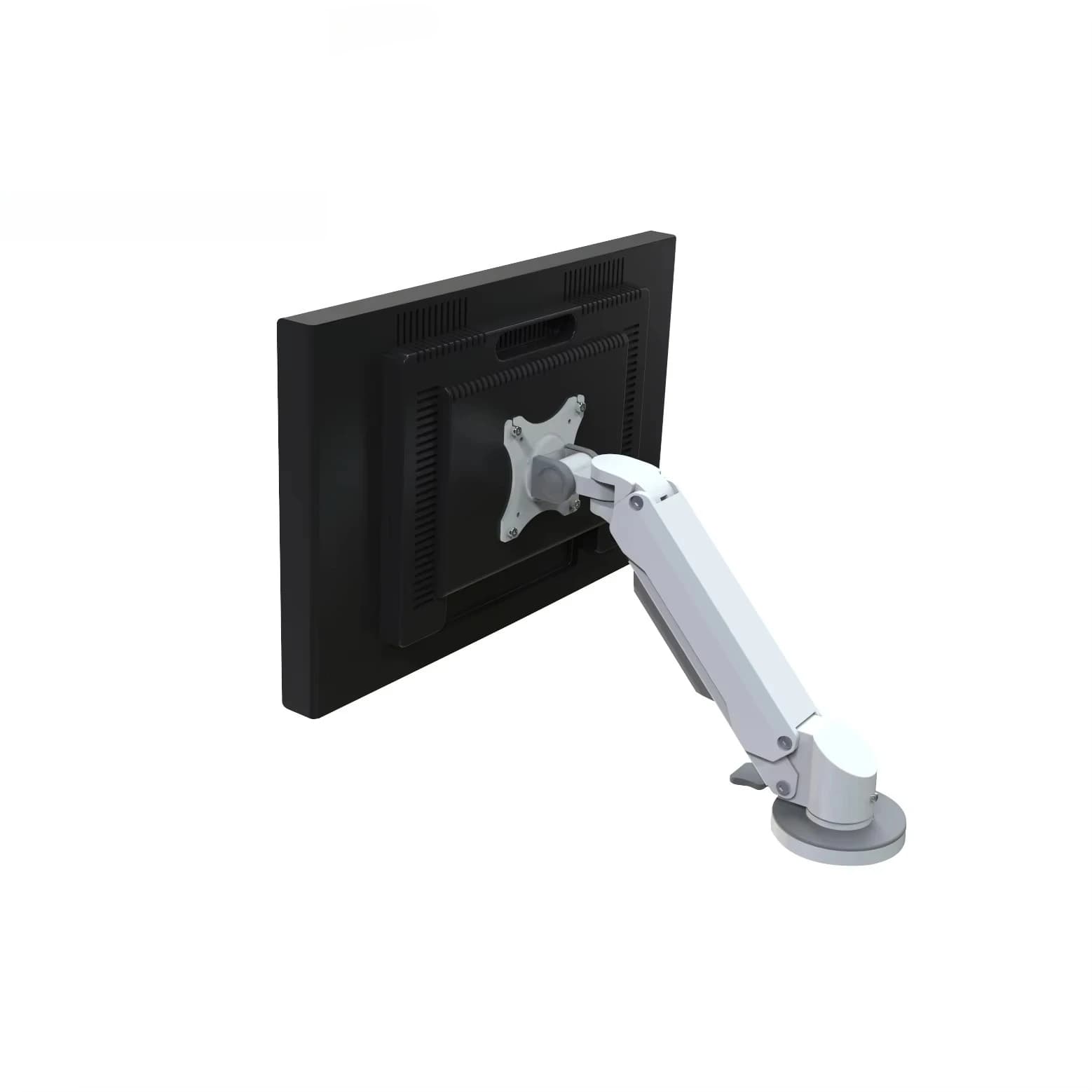 Supporto per Monitor Industriale in Lega di Alluminio Resistente, Braccio con Molla a Gas, Rotazione a 360°, Supporto per Schermo da 32 Pollici