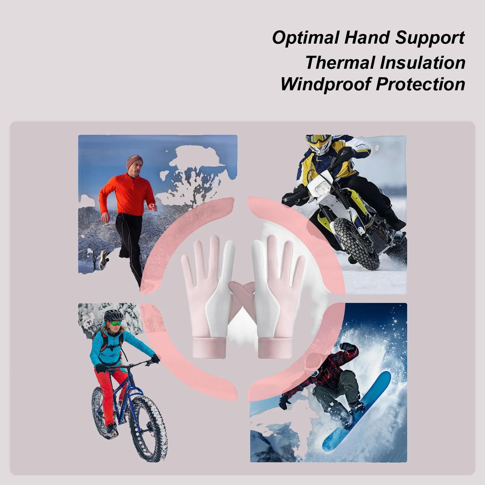Guanti da moto Guanti da moto antivento con dita intere Guanti da moto per uomini e donne per la guida di Powersports