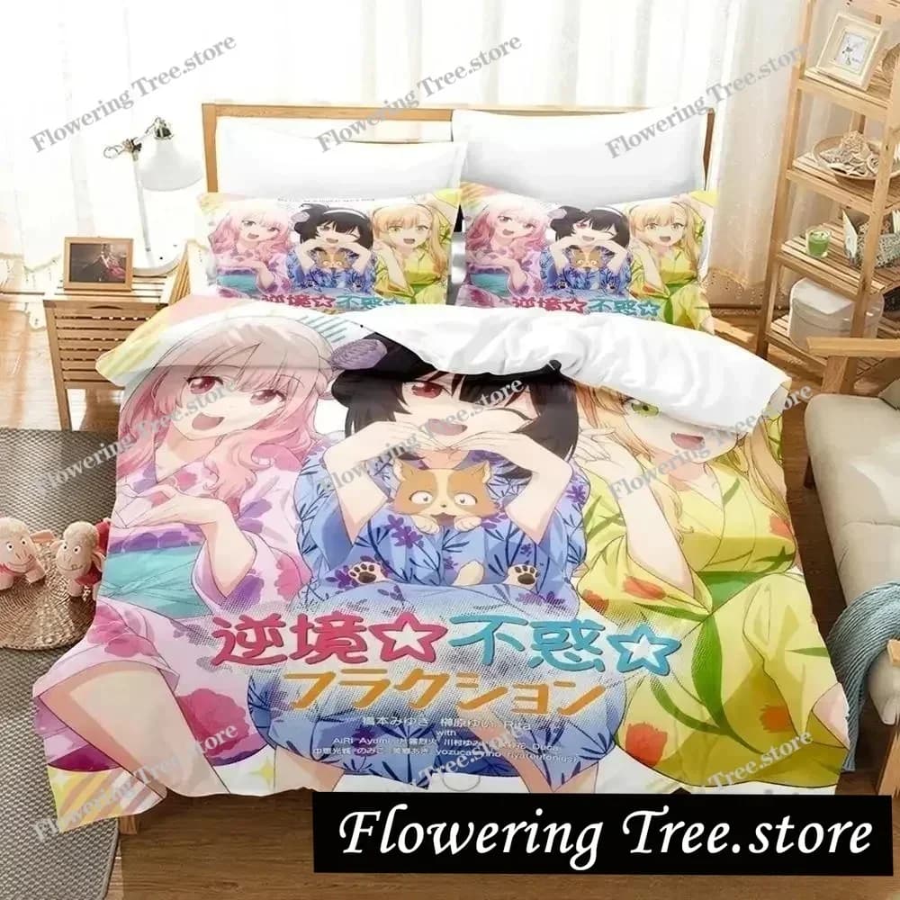 Set di biancheria da letto in poliestere con stampa digitale 3D di orsi, copripiumino per ragazze, set copripiumino per ragazzi, per adolescenti, copripiumino Queen size 029963