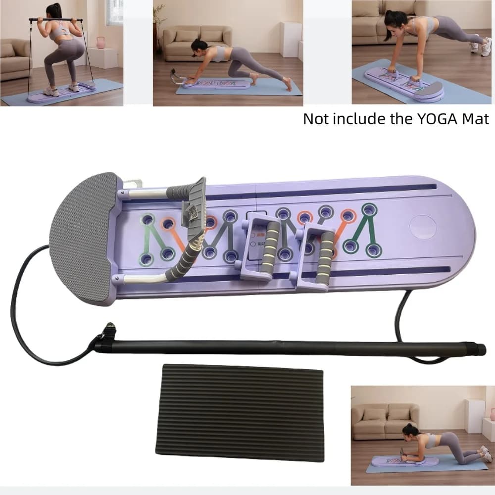 6-in-1 and abdominal roller, training table Pilates Reformer