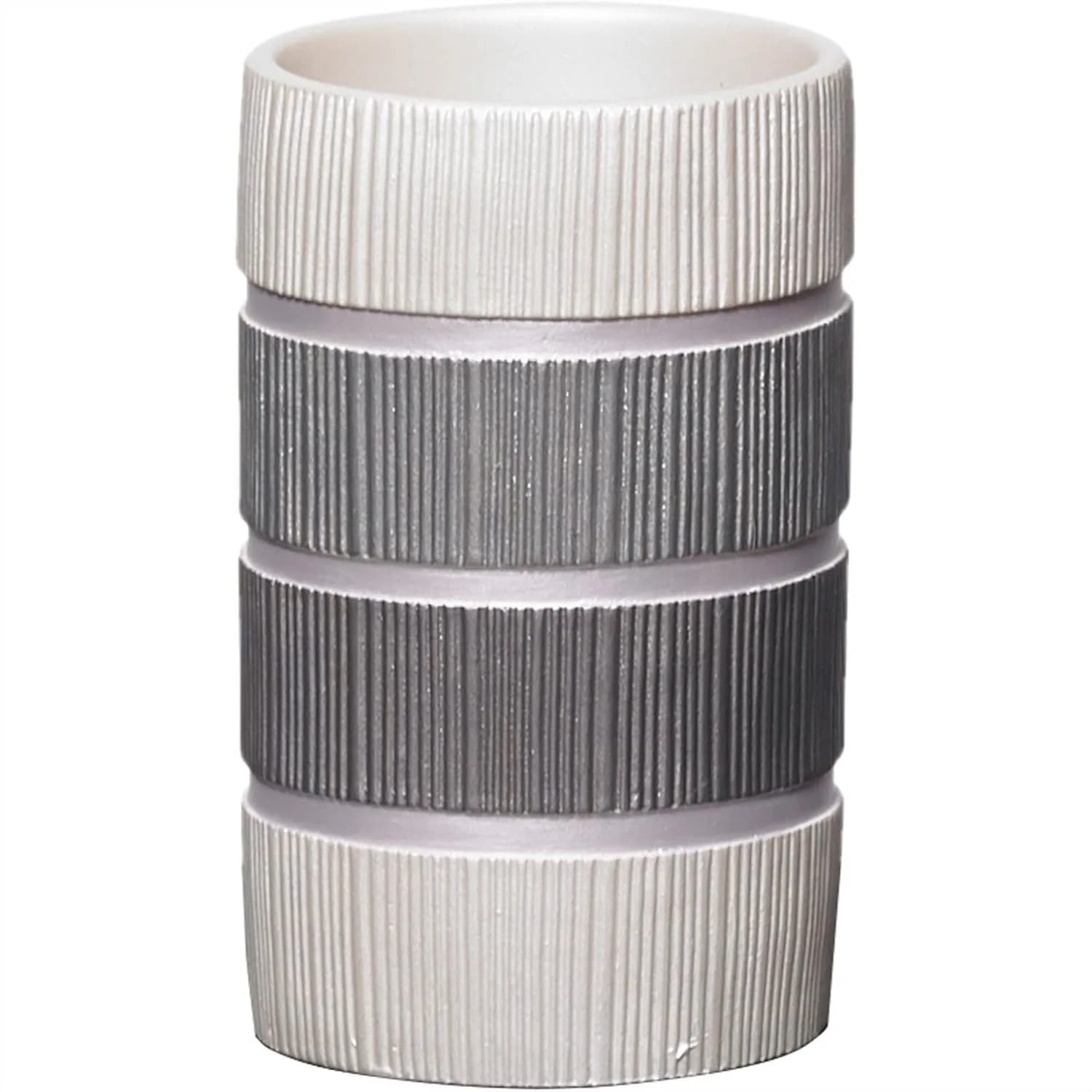 Bicchiere Modern Line - Portabicchieri in Resina per Bagno, Elegante Portaspazzolino, Decorazione Raffinata per Oggetti Essenziali
