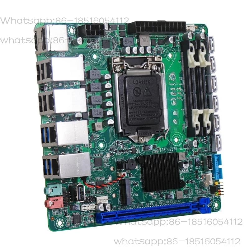 Scheda Madre Full Flash Z270 NAS Multi-Porta ITX Monster Edition per Router Soft Allison e Server di Archiviazione Synology