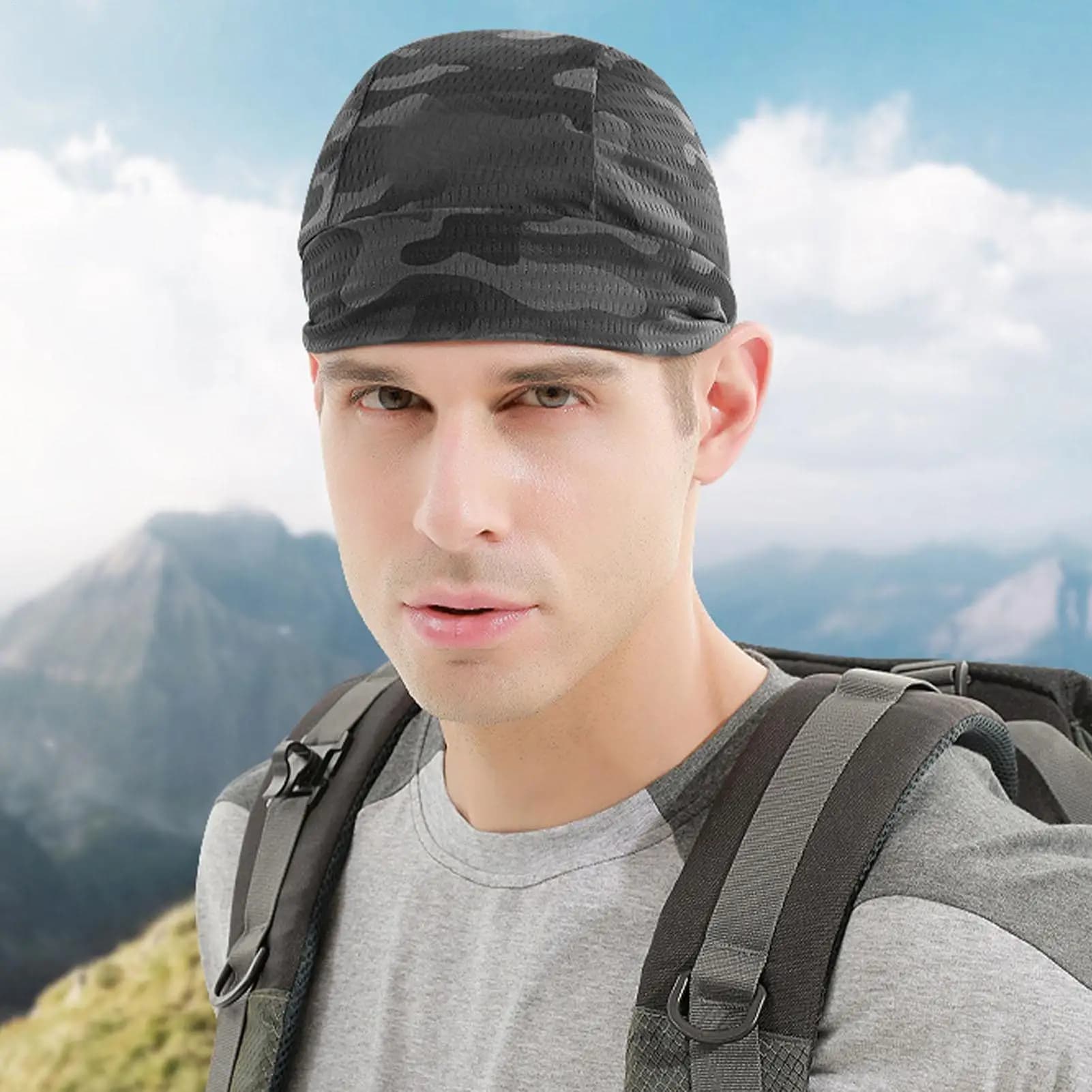 Berretti interni per casco da bici da moto Cappello traspirante ad asciugatura rapida Berretti da corsa sotto il casco Berretti a cuffia Cappello per casco da motore da motocross
