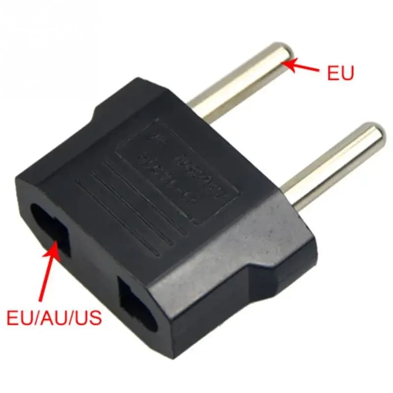 Adattatore spina UE da 2 pin a UE 2 pin rotondi presa presa ingresso AC 110 V-250 V 10A convertitore spina da viaggio adattatori di alimentazione 220 V