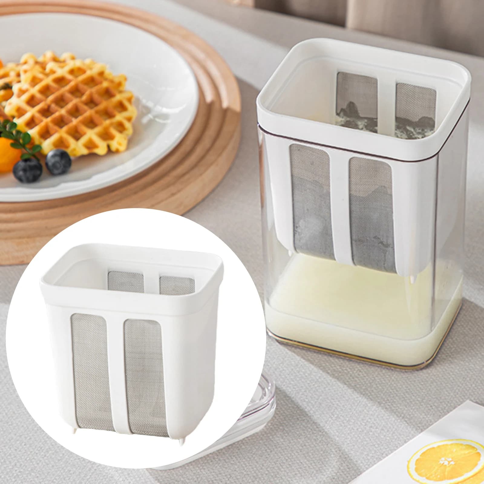 Colino per Yogurt greco maglia accessori da cucina per uso domestico filtro a rete Fine separatore di siero di latte per succo di tè campeggio Picnic