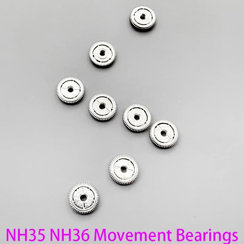 NH35 Movement Automatic Gyro Bearing Automatic Roller Bearing Fit NH35 NH36 7S26 7009 Bearing Pendulum Bearings Watch Repair Pa