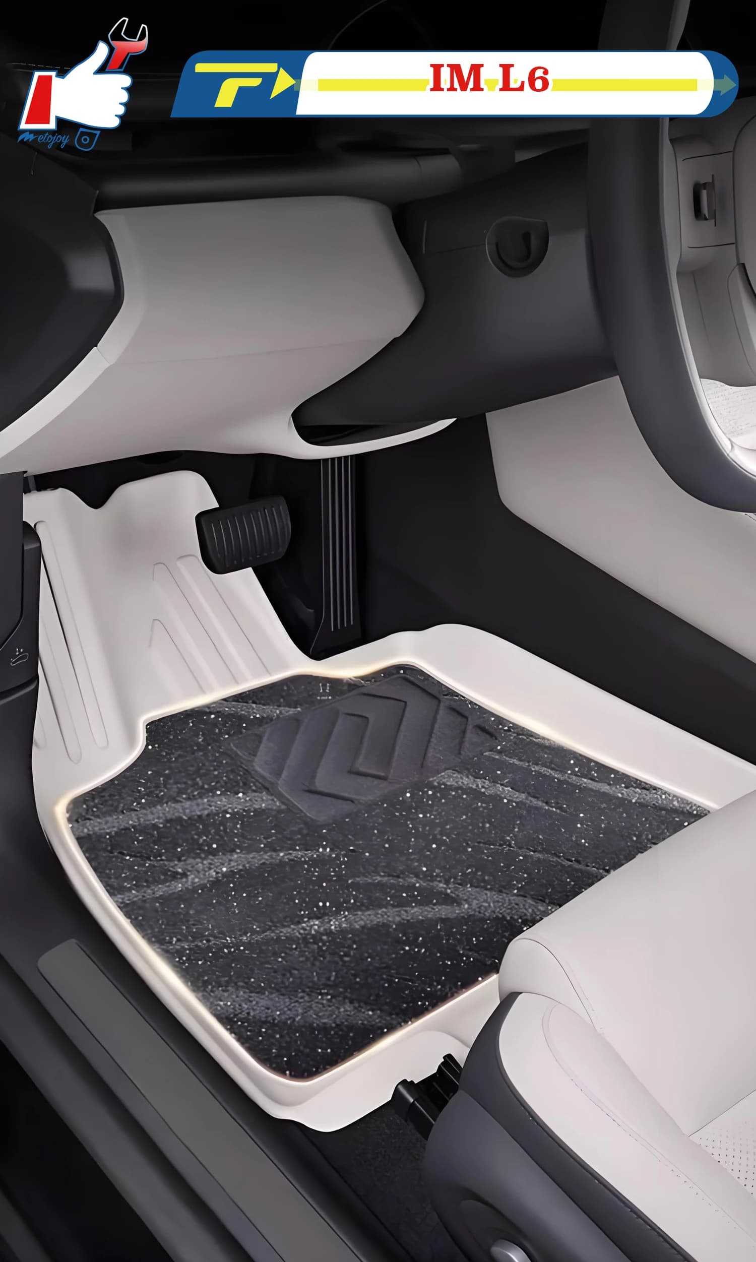 Car mat with left guide for IM L6 2024 Fully surrounded foot Mat Floor Mat Waterproof Mat