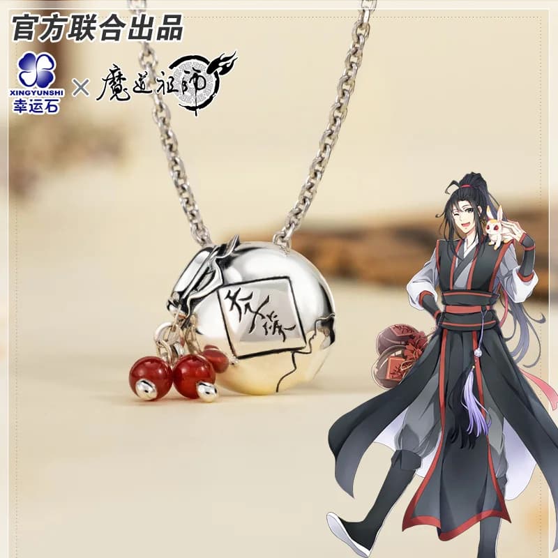 Gran Maestro della Coltivazione Demoniaca Ciondolo in Argento 925 Sterling Croce Collana di Gioielli L'Untamed Wei Wuxian Lan Wangji MDZS