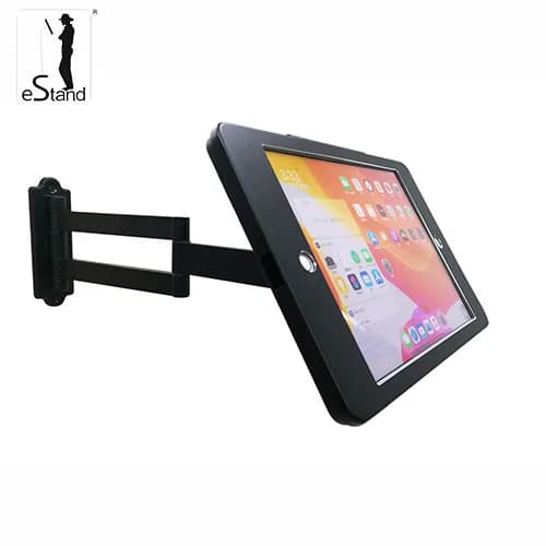 Vendita calda EStand 23013W-102 Supporto per tablet sicuro regolabile pieghevole estensibile in metallo durevole con serratura per iPad 7/8/9 10.2