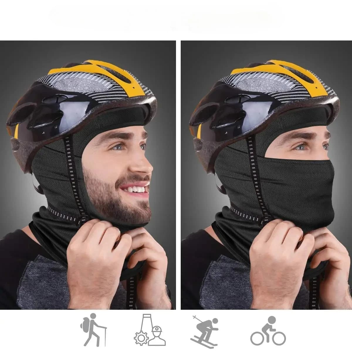 Passamontagna da Sci, Maschera Integrale Traspirante per Uomo e Donna, per Sci e Sport all'Aperto