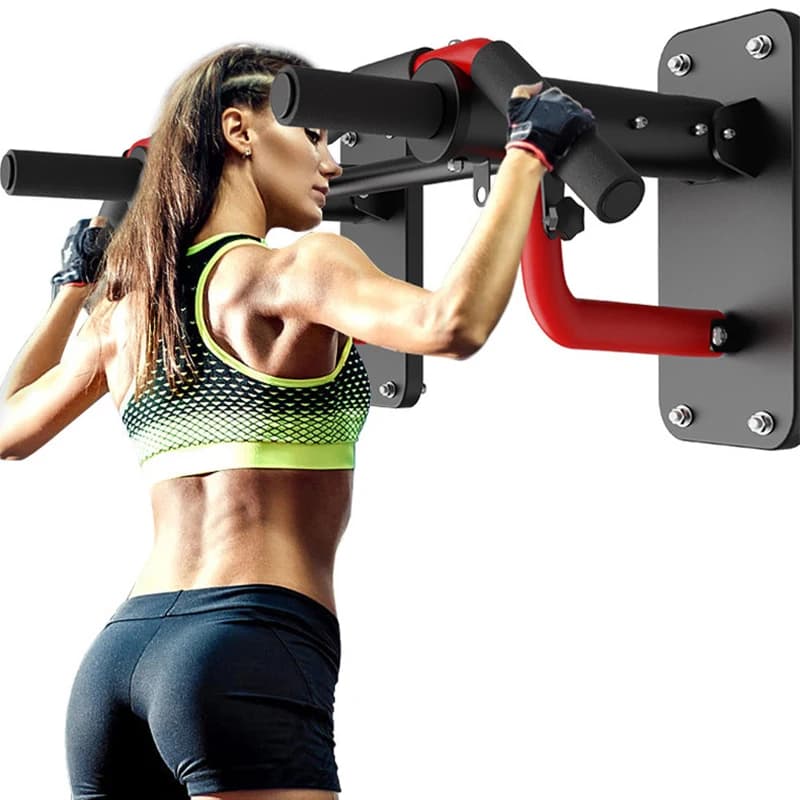 Horizontal pull-up bar multifunctional parallel bar fitness equipment for domestic interior men door sand bags to wall
