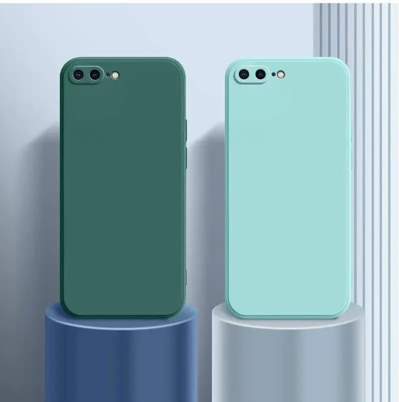 For iphone 8 Plus Silicone Phone Case for iphone 8Plus Matte Fashion Fundas Cover iphone8 Plus Anti-Drop Soft Case Coque