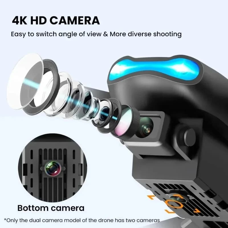 E99Pro HD 4K Dual WiFi FPV Drone with Obstacle Avoidance Professional Aerial Photography Quadcopter