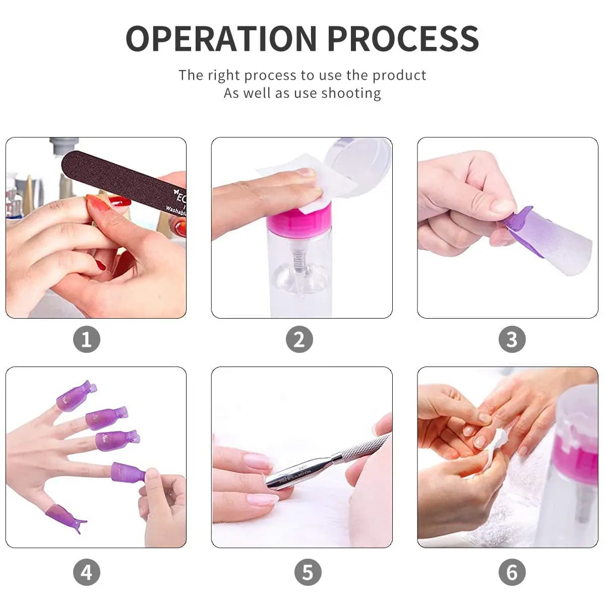 Set di 500 Tamponi per Rimozione Smalto con Flacone, Salviette Igieniche Morbide e Assorbenti Monouso per Manicure, Pedicure, Salone e Uso Domestico
