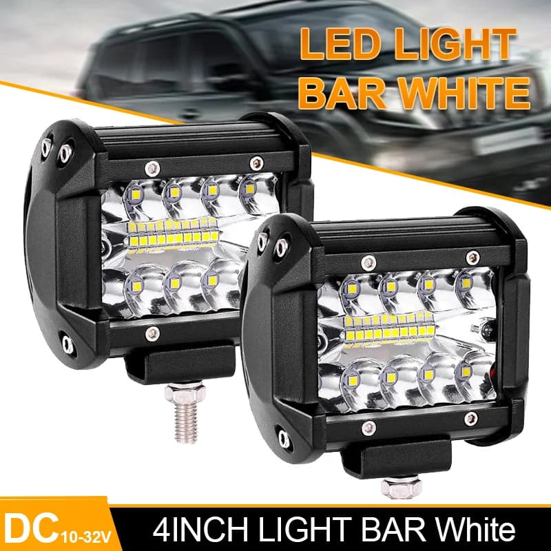Faro fendinebbia a LED da 4 pollici, luce bianca, faro ausiliario per fuoristrada 4x4, camion, SUV, ATV, UTV, triciclo, veicolo a 3 ruote, e-bike
