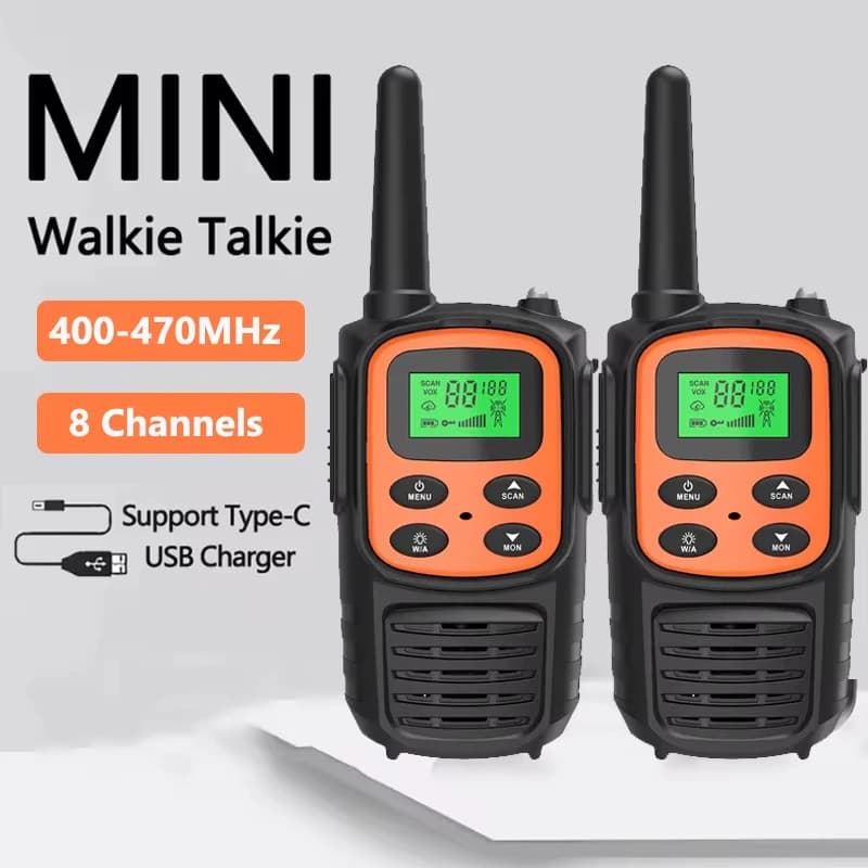 2PCS Bambini Portatile All'aperto Per Bambini Radio Bidirezionale Ricevitore UHF Walkie-Talkie Radio Comunicador Mini Walkie Talkie Per Le Ragazze Dei Ragazzi