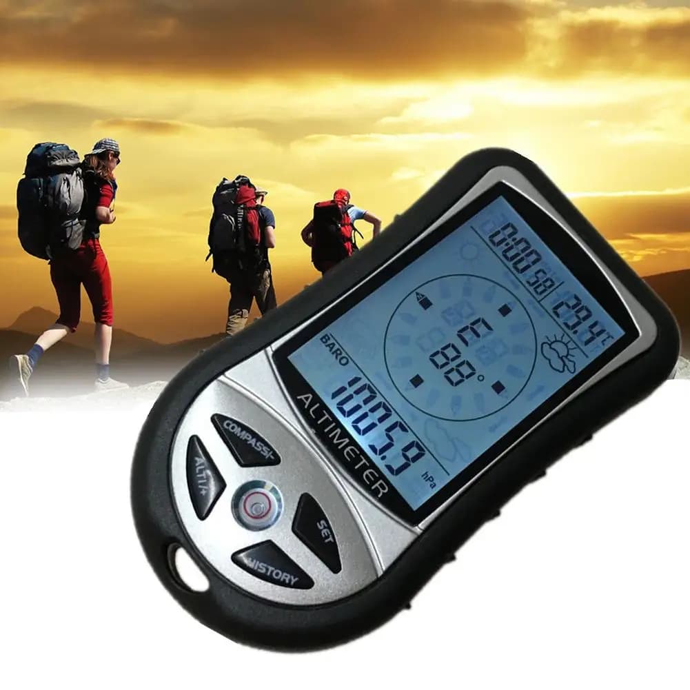 Factory Digital Thermometer, High Precision Hygrometer, Electronic compass, Altimeter, Barometer, Temperature Meter, Measuring Instruments