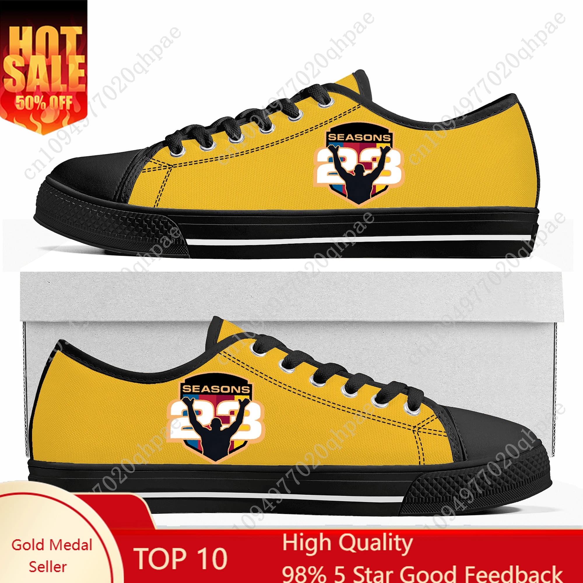 23 Seasons King Los Angeles Sneaker in men's canvas, woman and teenager with 3D print, custom shoes