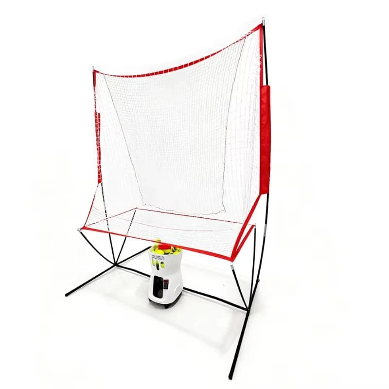 Serie MINI Pusun con Set Rete, Attrezzatura da Tennis per Allenamento, Set Rete per Raccolta Palline, Macchina Spara Palline da Tennis con Controllo APP