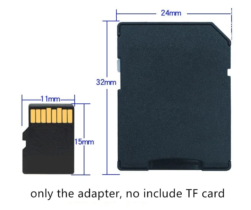 500 pezzi/lotto Adattatore MICRO Trans Flash SD a SD CARD, supporta schede TF SD di classe 10 da 4GB, 8GB, 16GB, 32GB, 64GB. Nota: solo l'adattatore.